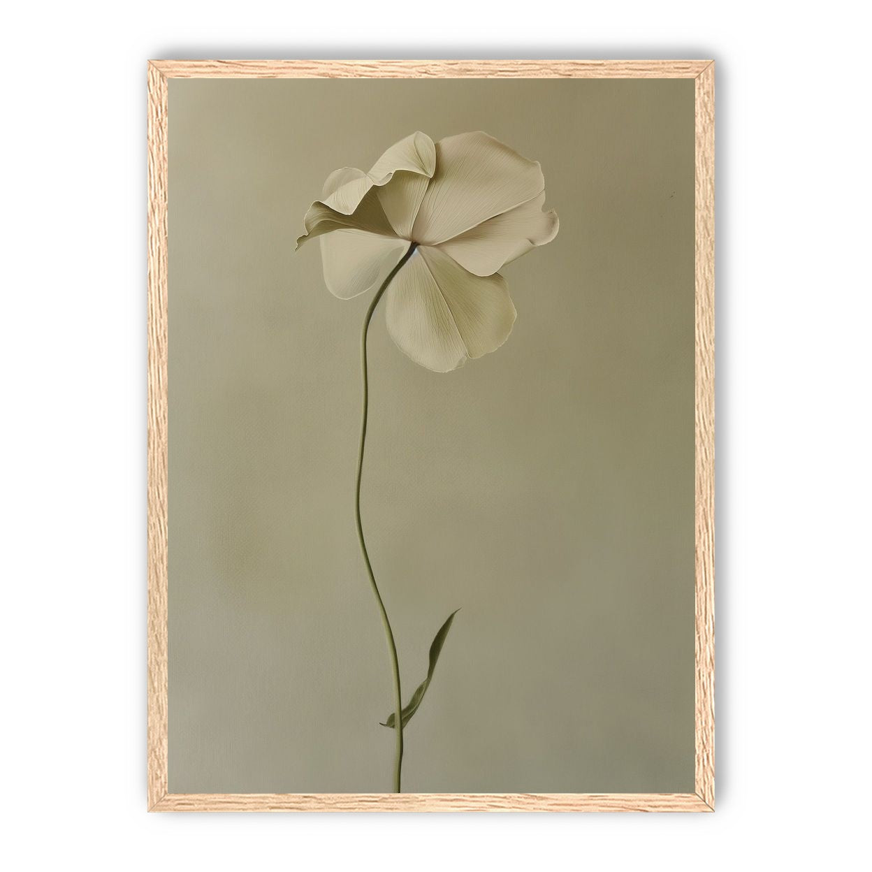 One flower leaning into quiet