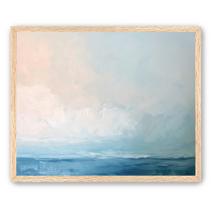 Quiet sea under pale sky