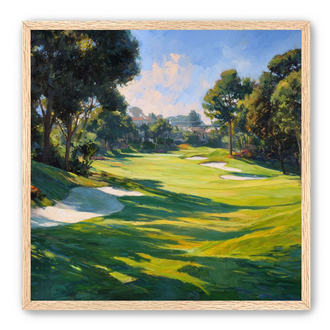 Ocean Haze Over Fairways