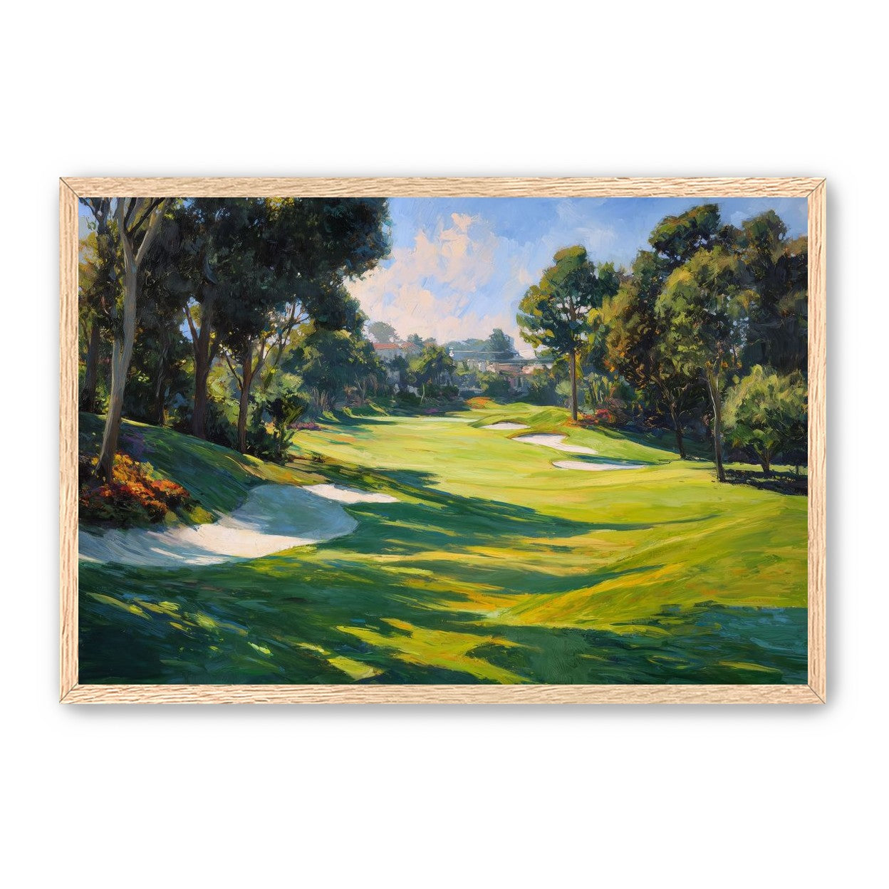Ocean Haze Over Fairways