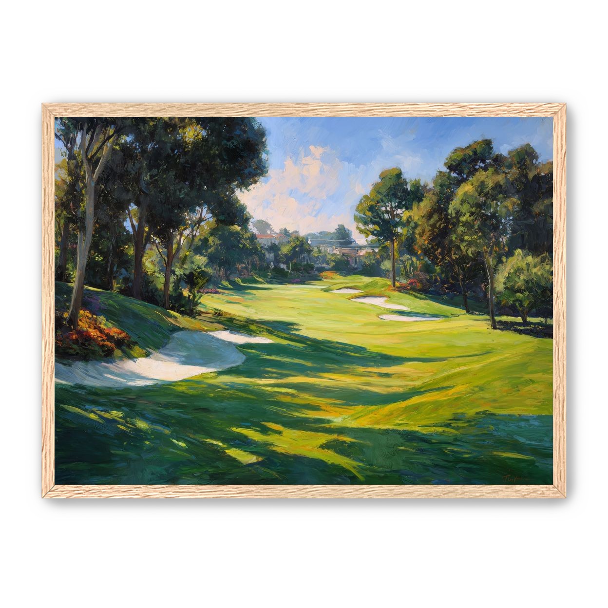Ocean Haze Over Fairways