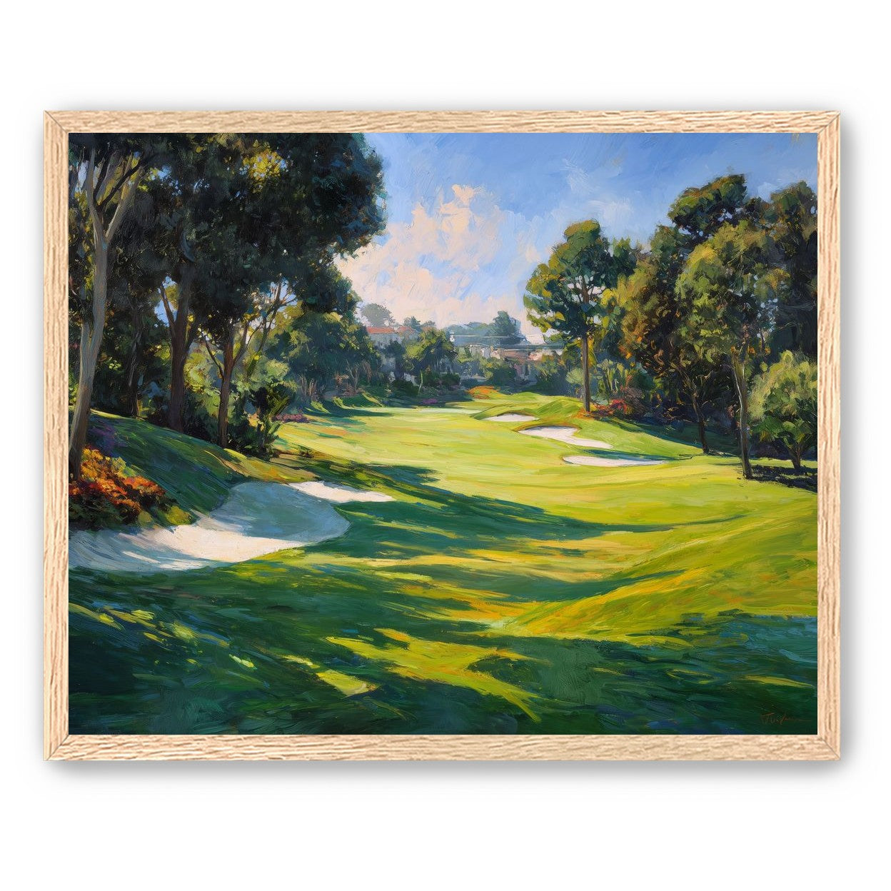 Ocean Haze Over Fairways