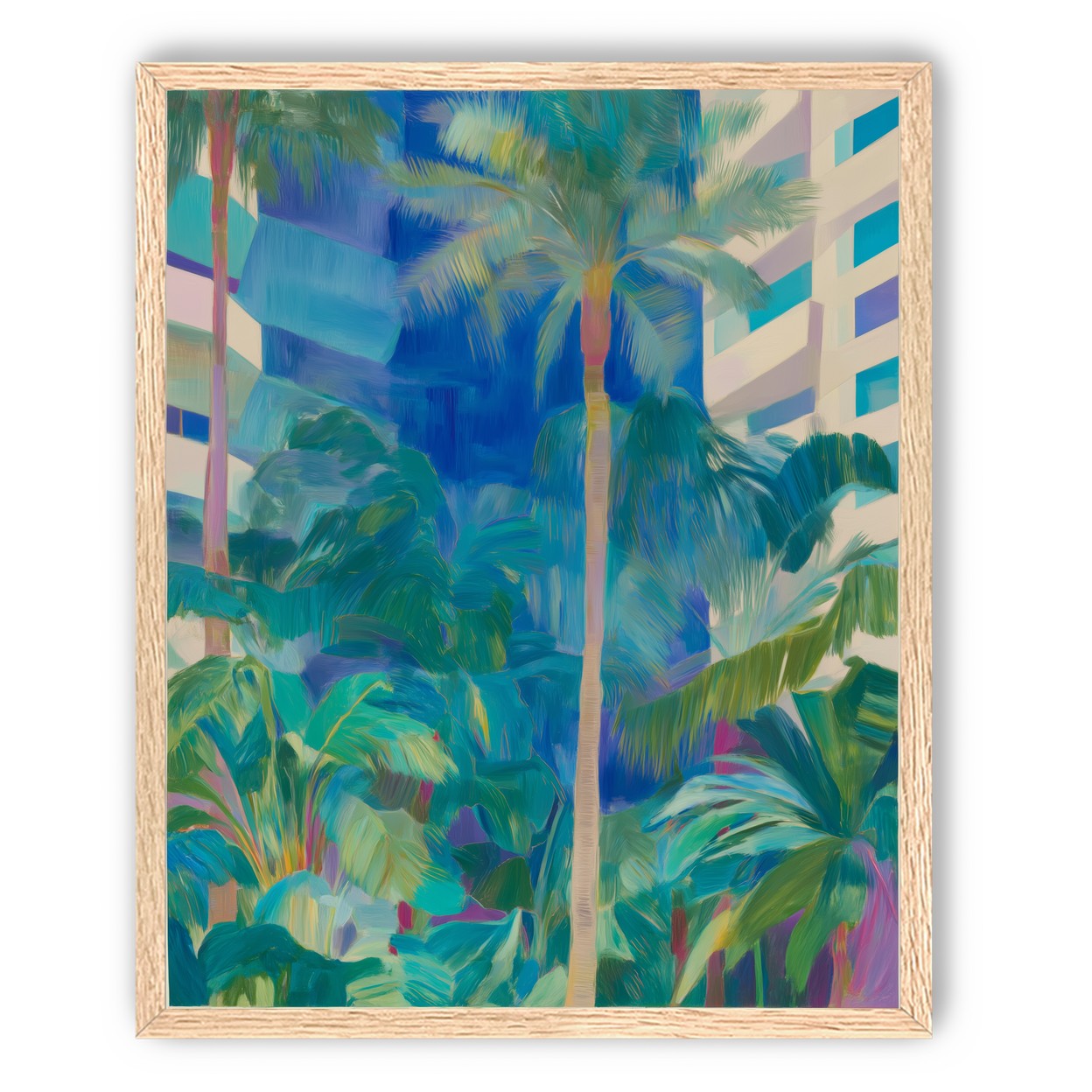 Palm shade between towers