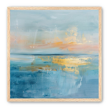 Gold light on quiet water