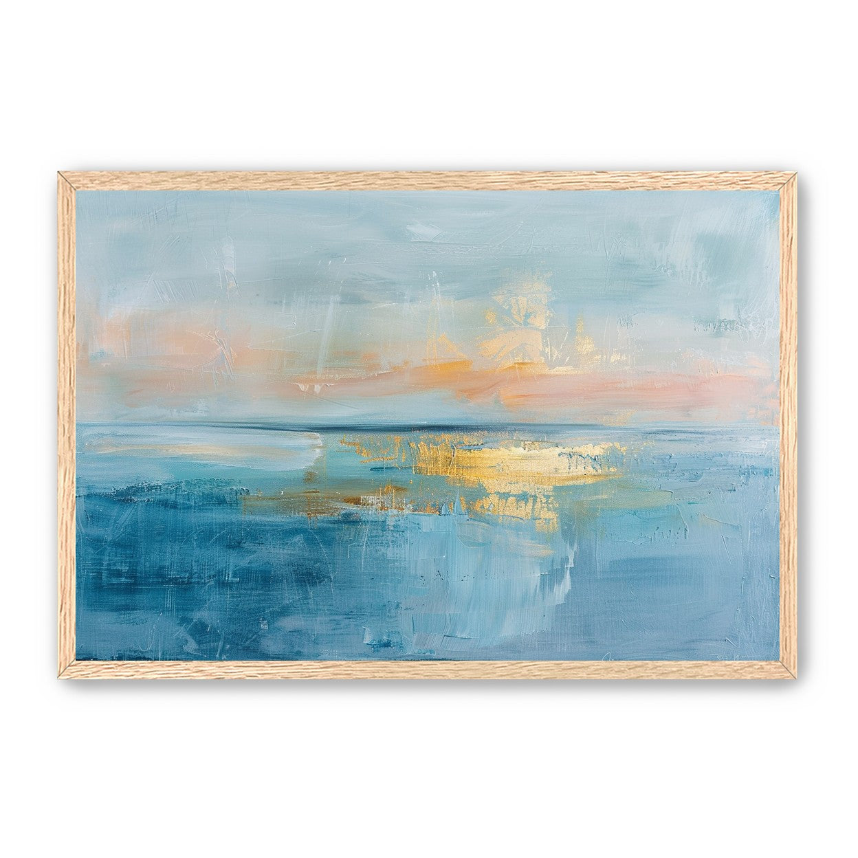 Gold light on quiet water