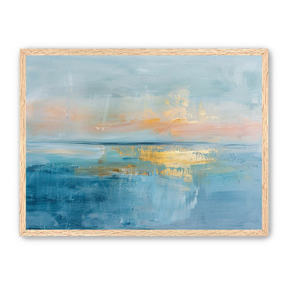 Gold light on quiet water