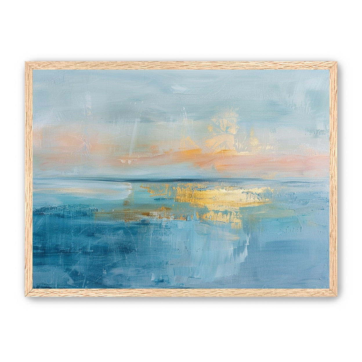 Gold light on quiet water
