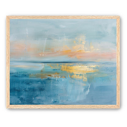 Gold light on quiet water