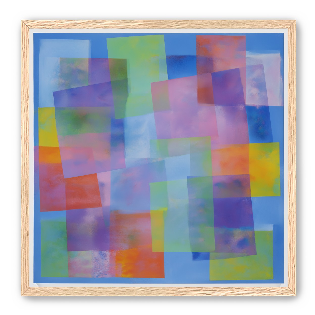 Blue field under shifting pastels
