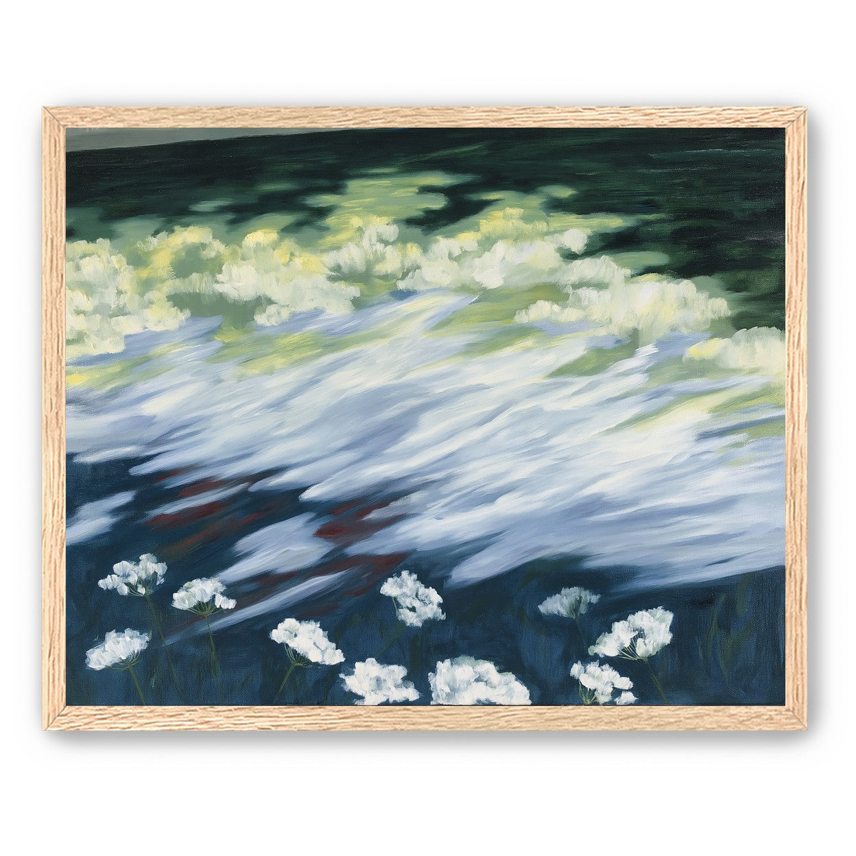 Wind skimming the wildflowers