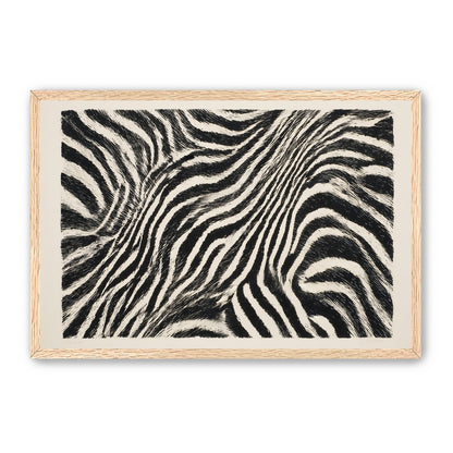 Zebra stripes across the frame