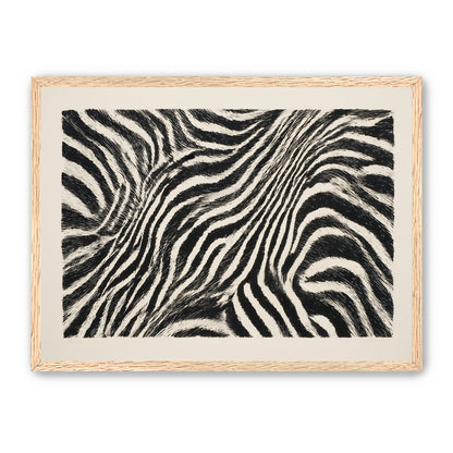 Zebra stripes across the frame