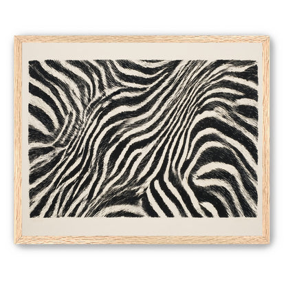 Zebra stripes across the frame