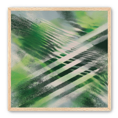 White X across green field