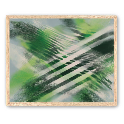 White X across green field