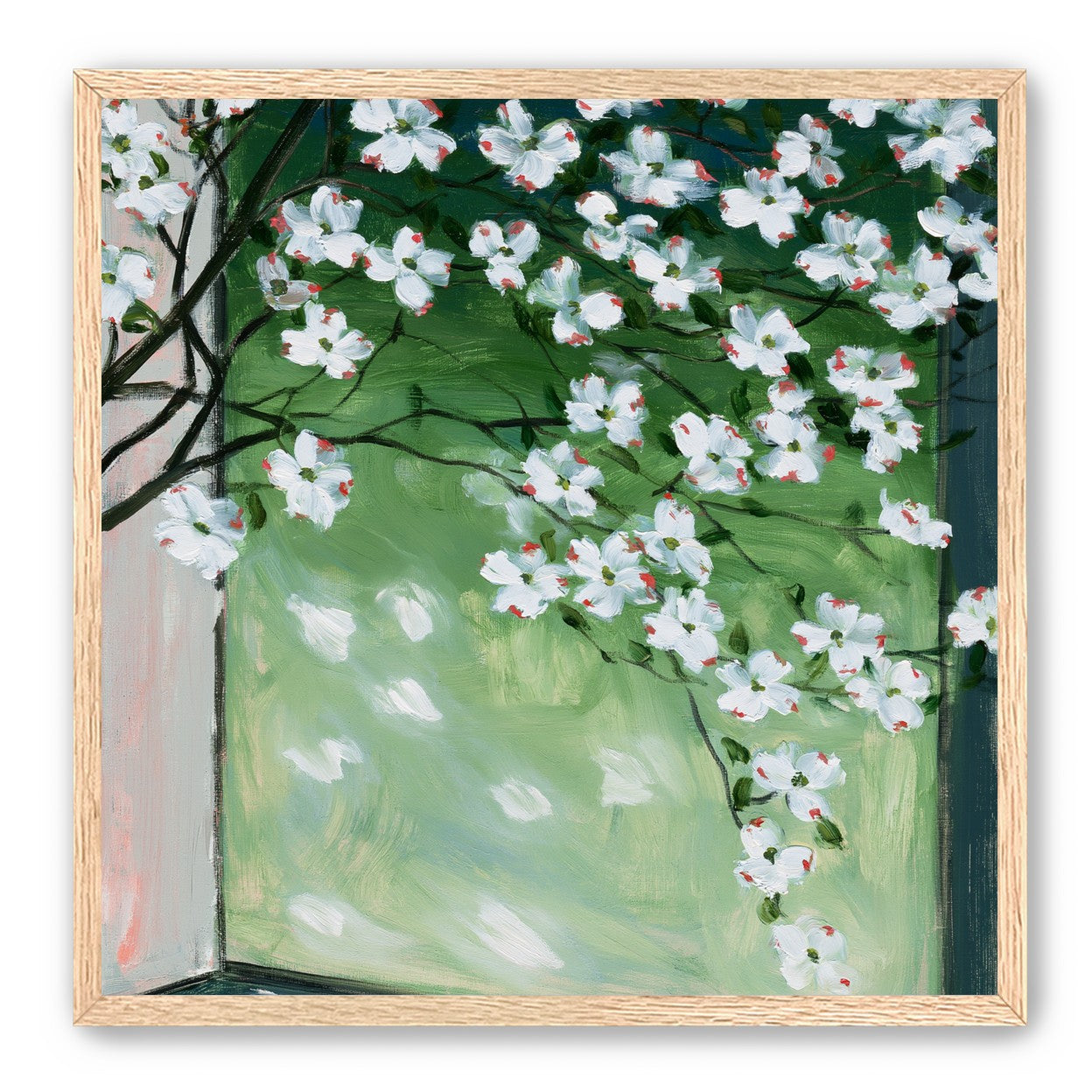 Blossoms at the windowpane