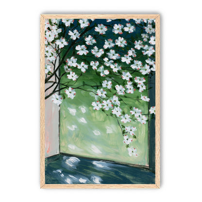 Blossoms at the windowpane