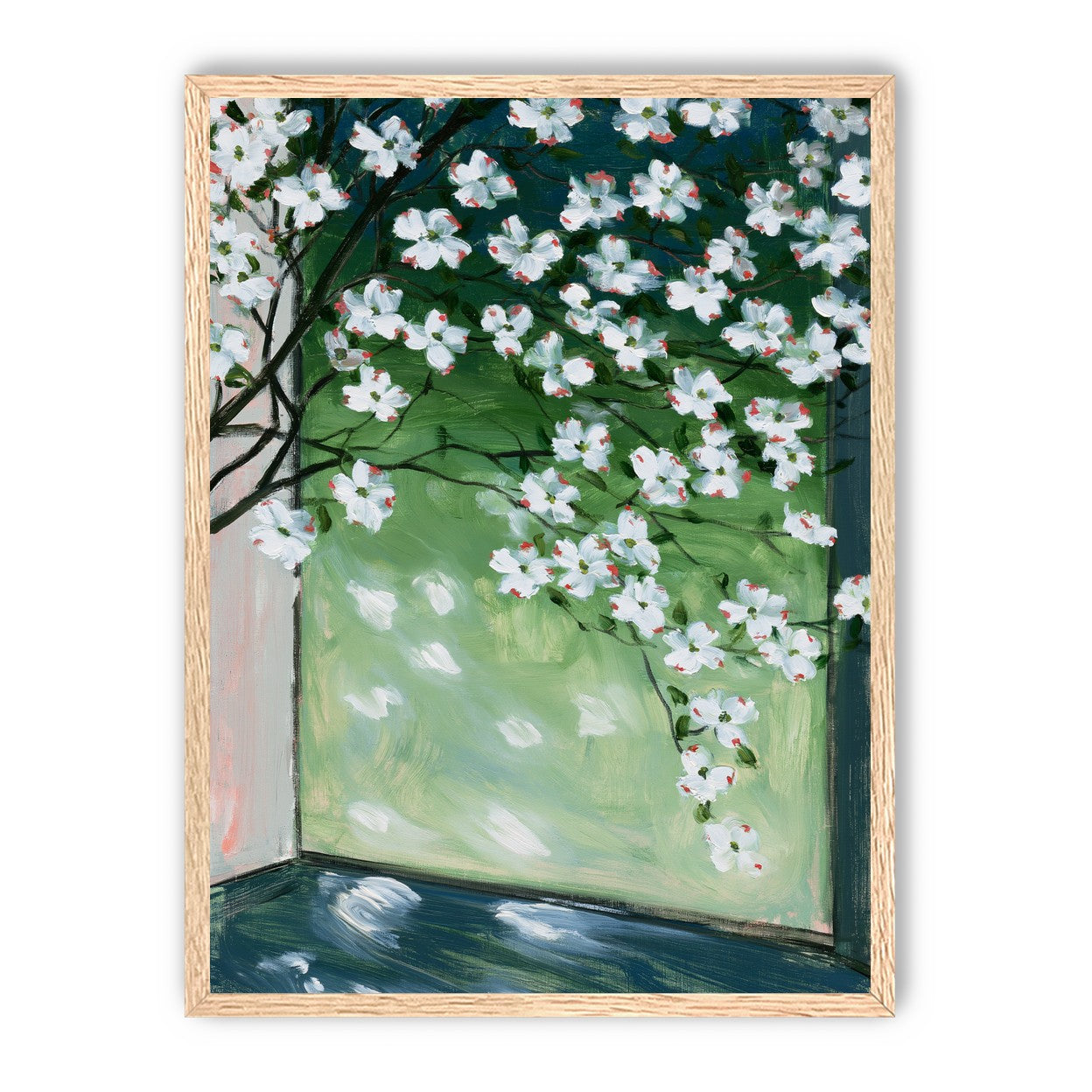 Blossoms at the windowpane