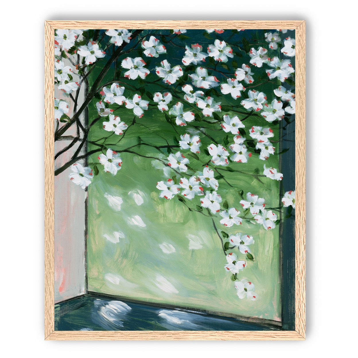 Blossoms at the windowpane