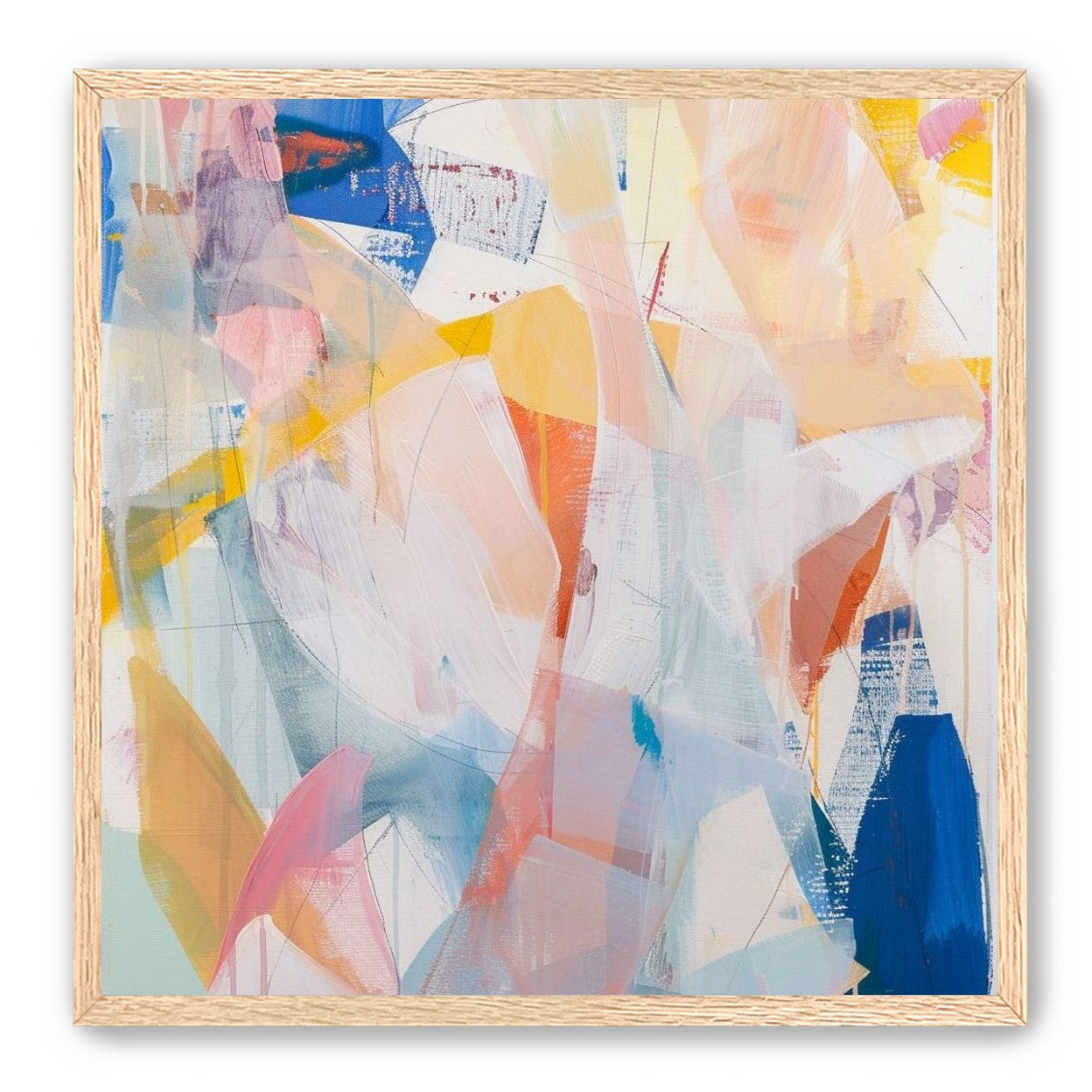 Translucent layers on canvas