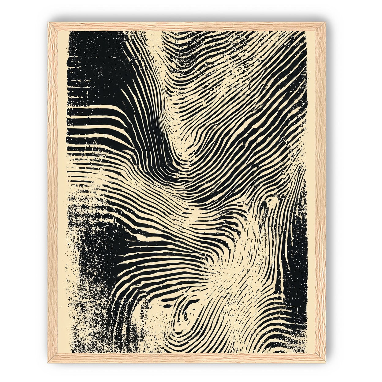 Black bands on cream drift
