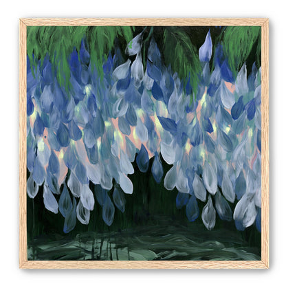 Wisteria over still water