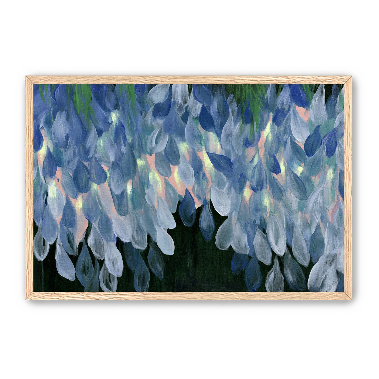 Wisteria over still water