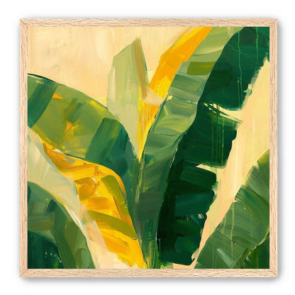 Yellow breaks through green leaves