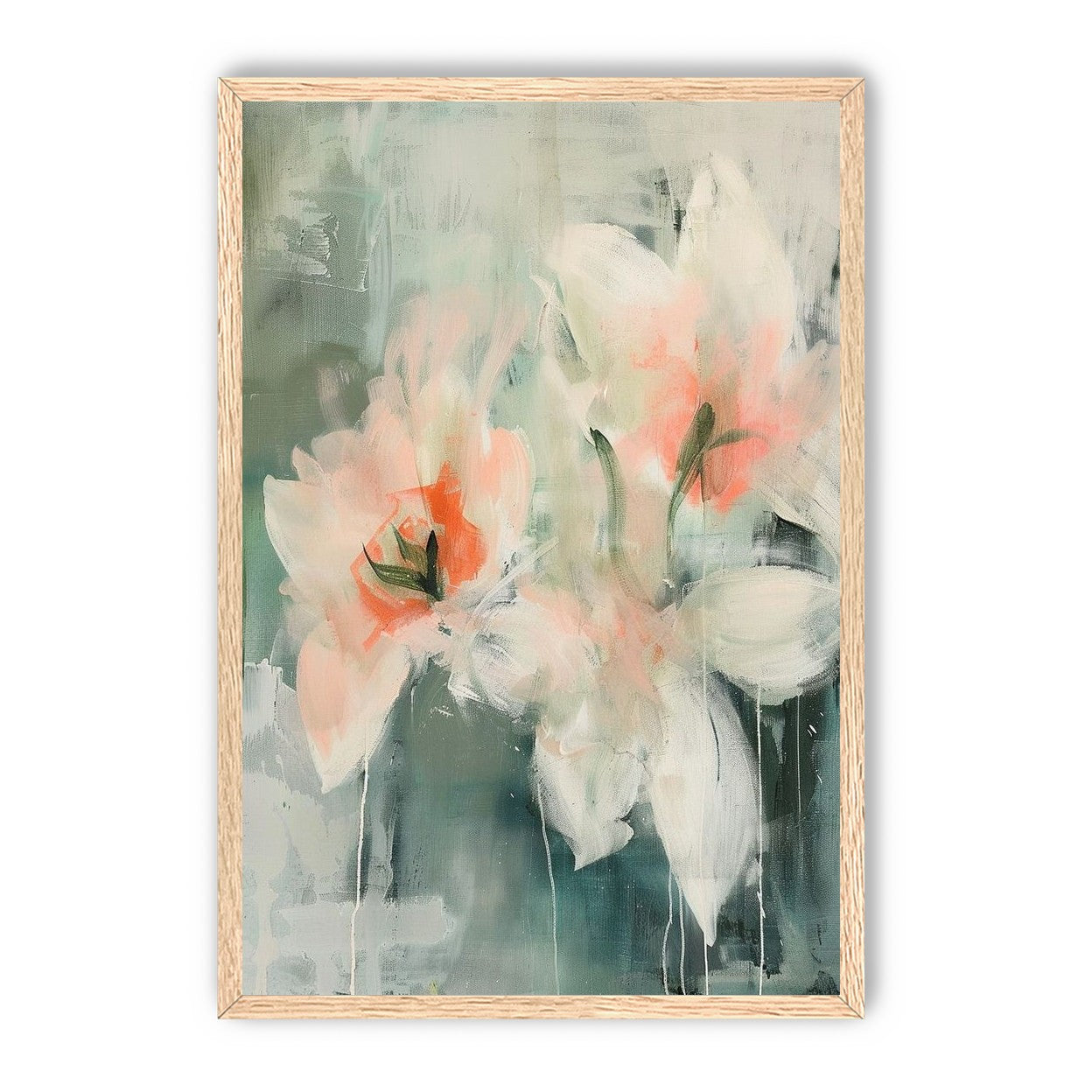 Pale blooms in quiet paint