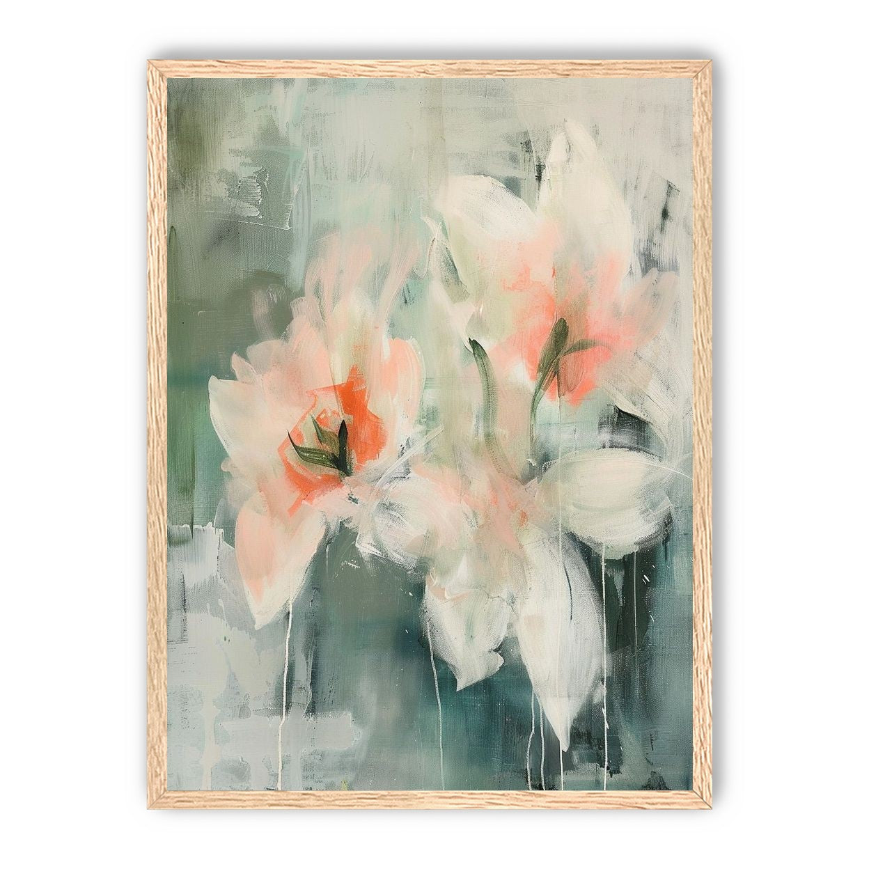 Pale blooms in quiet paint