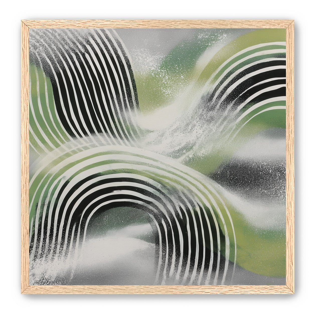 Stripes within the green haze