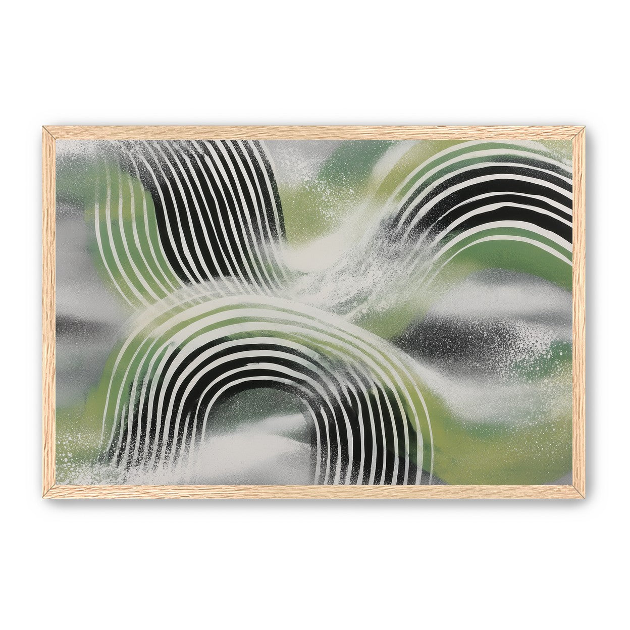 Stripes within the green haze