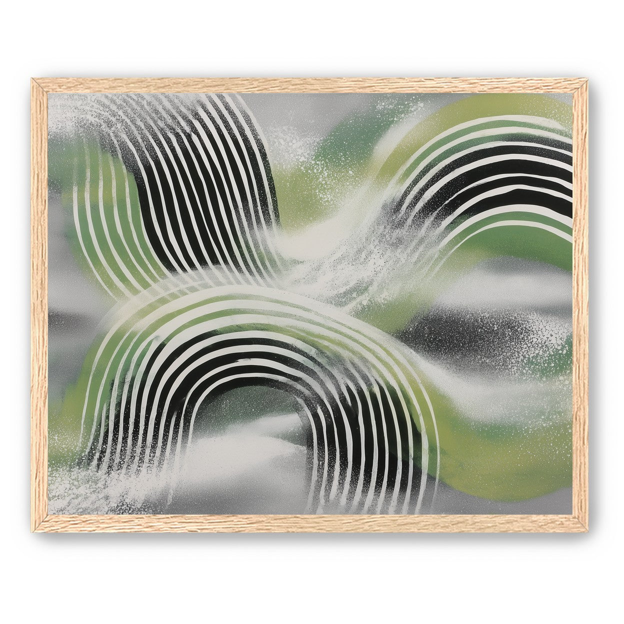 Stripes within the green haze