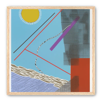 Yellow disc and crossed lines