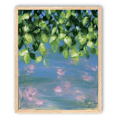 Petals under the leaves