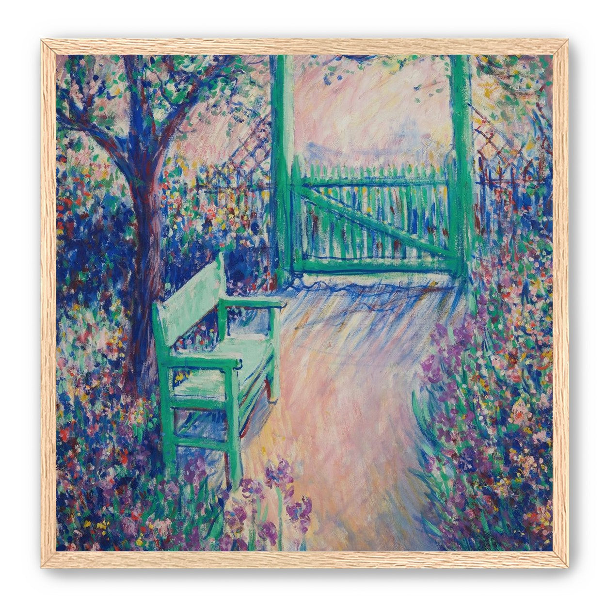 Green chair within the porch