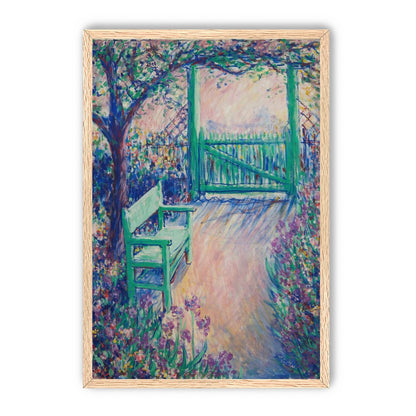 Green chair within the porch