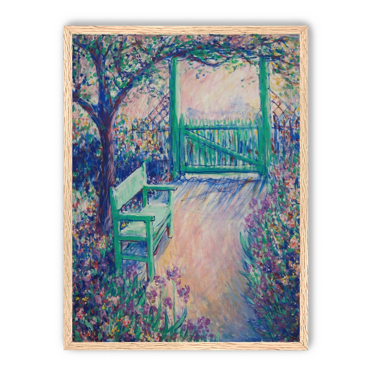 Green chair within the porch