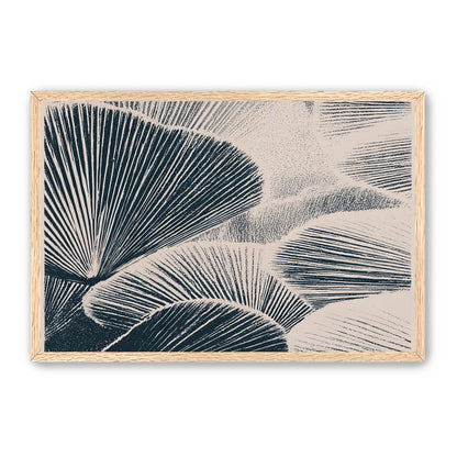 Ink shadows on palm fronds