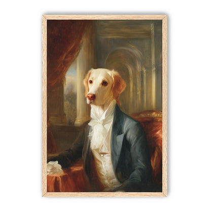 A dog in formal wear