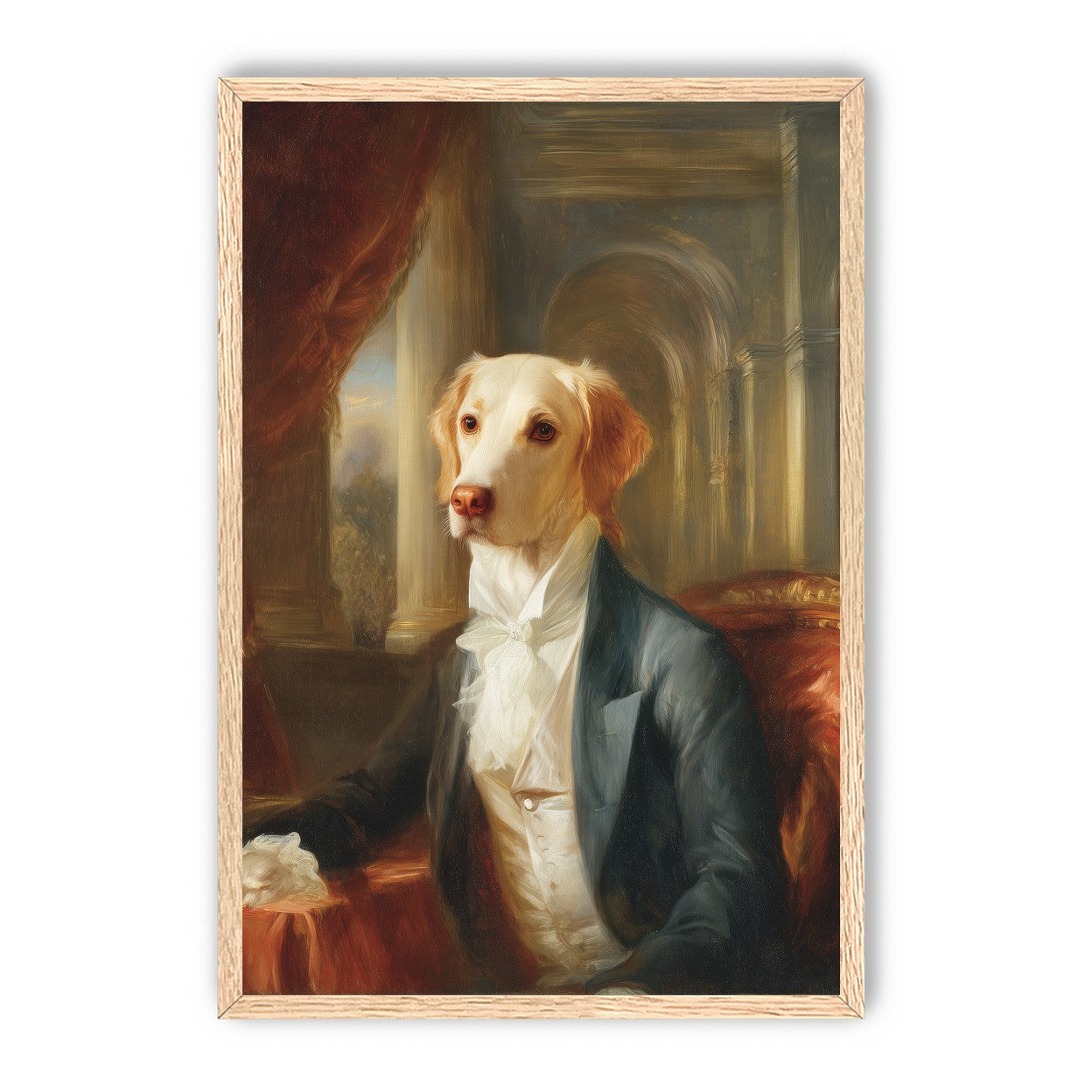 A dog in formal wear