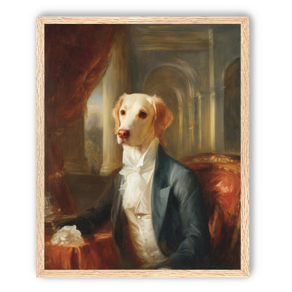 A dog in formal wear