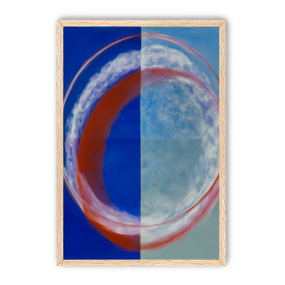 Red rim on divided blue