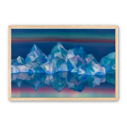 Icebergs in banded twilight