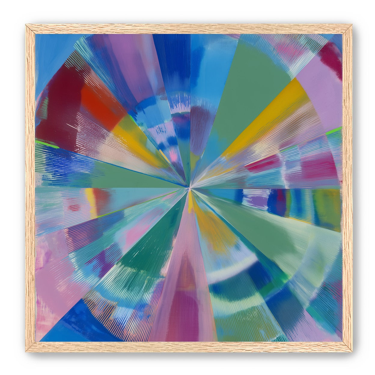 Scraped color at the center