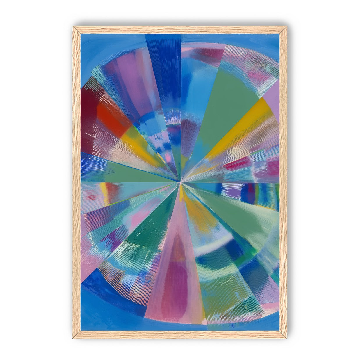 Scraped color at the center