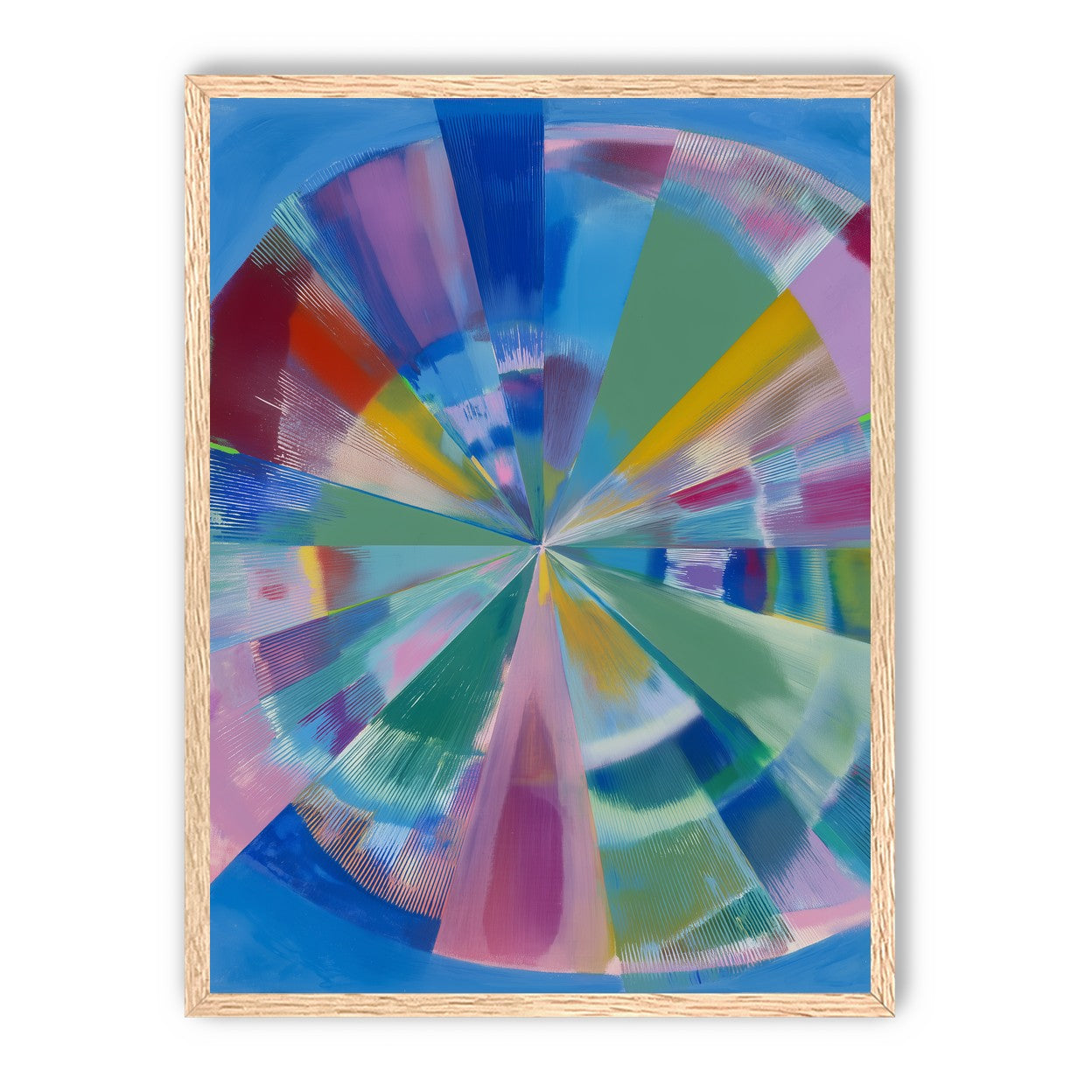 Scraped color at the center