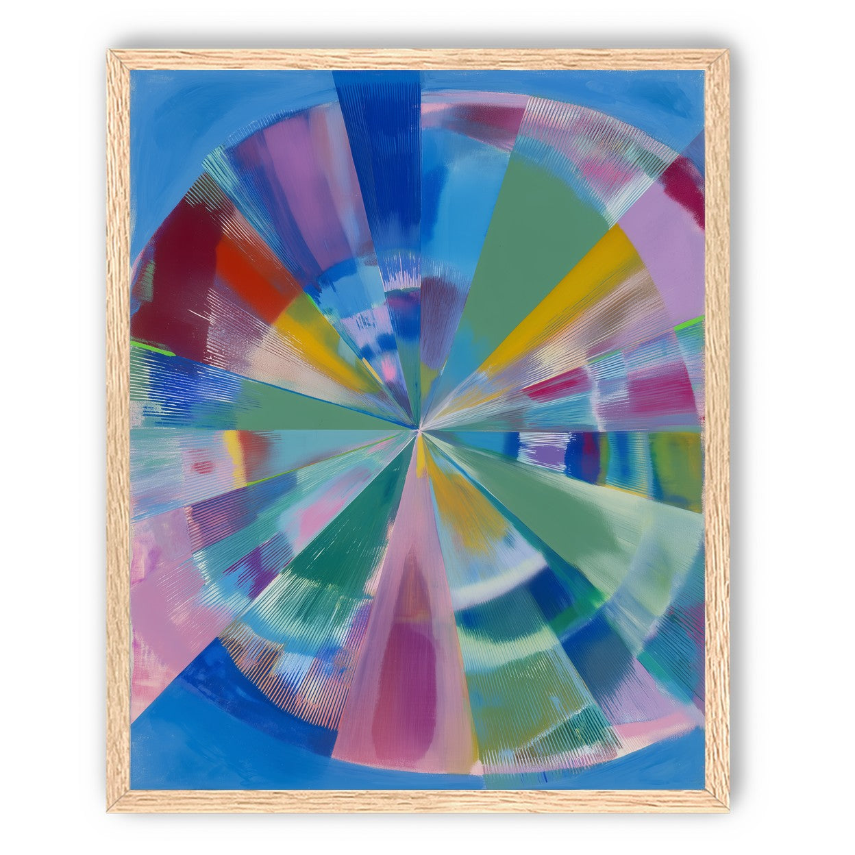 Scraped color at the center