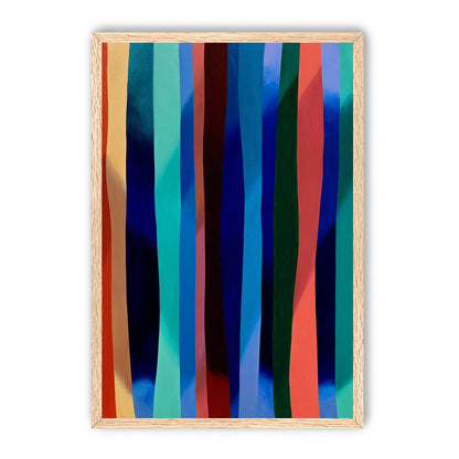 Blue shadow under bright stripes