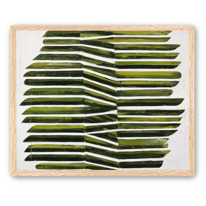 Olive bands with a crease